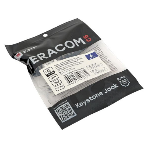 Модуль Keystone TERACOM CS Cat.6 неэкран. 110 IDC 180 град. самозажимной (Toolless) синий Модуль Keystone TERACOM CS Cat.6 неэкран. 110 IDC 180 град. самозажимной (Toolless) синий