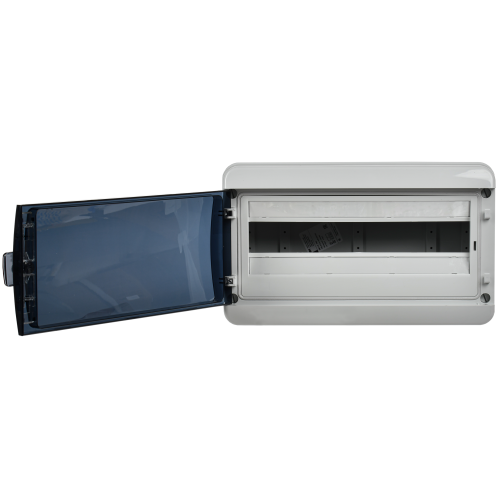 TEKFOR Корпус пластиковый КМПн-18 IP65 черная прозрачная дверь IEK