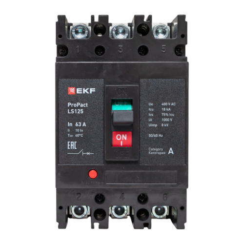 ProPact LS125 63А 3P 18кА EKF ProPact LS125 63А 3P 18кА EKF