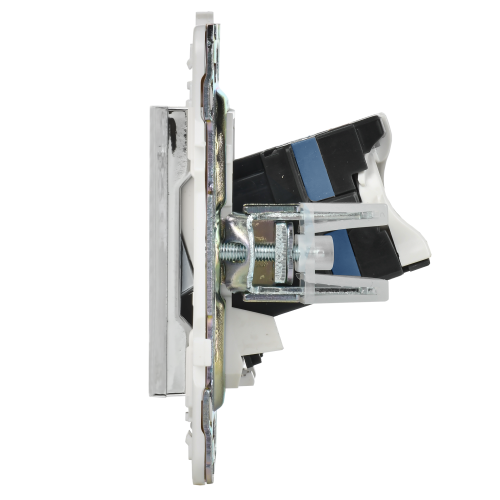 SKANDY Розетка компьютерная двойная RJ45 кат.6 SK-K04N металл никель IEK SKANDY Розетка компьютерная двойная RJ45 кат.6 SK-K04N металл никель IEK