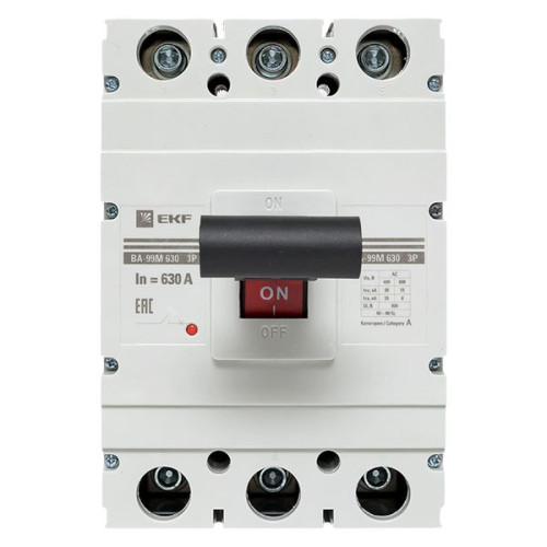 ВА-99М 630/630А 3P 10In 50кА с термомагнитным расцепителем EKF ВА-99М 630/630А 3P 10In 50кА с термомагнитным расцепителем EKF