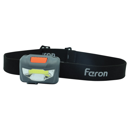 Фонарь налобный Feron TH2301 с аккумулятором 3W 1COB USB IP44, пластик Фонарь налобный Feron TH2301 с аккумулятором 3W 1COB USB IP44, пластик