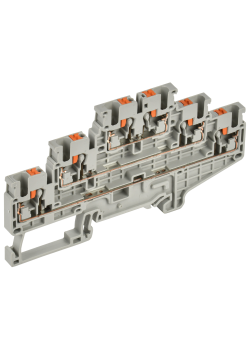 ARMAFIX Клемма пружин. Push-in CP-ML 3 ур. 2,5мм2 серая IEK