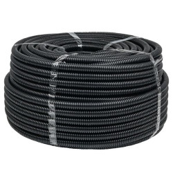 Труба гофр. безгалог. FRHF с протяжкой d63 мм (15 м) черн. EKF-Plast