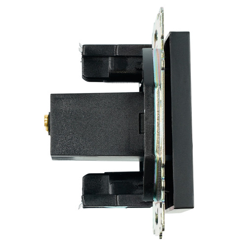Розетка USB 2-местная (механизм), STEKKER GLS10-7115-05, 250B, 2,1А, серия Катрин, черный Розетка USB 2-местная (механизм), STEKKER GLS10-7115-05, 250B, 2,1А, серия Катрин, черный