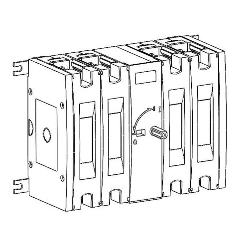 ВЫКЛ.-РАЗЪЕДИНИТЕЛЬ SYSTEMEPACT SD250 4P 200A РУКОЯТКА ФРОНТ. ЦЕНТР_РУКОЯТКА ЗАКАЗЫВАЕТСЯ ОТДЕЛЬНО