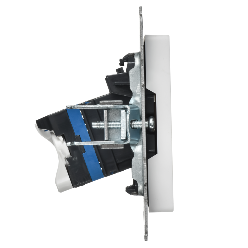 BRITE Розетка компьютерная RJ45 кат.5E РК10-БрАБ арктический белый IEK