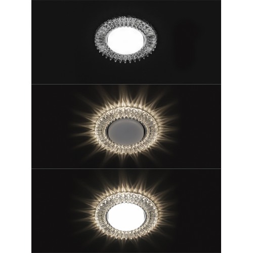 Светильник встраиваемый СВ 03-16 GX53 230В LED подсветка 5 Вт зеркальный/хром TDM Светильник встраиваемый СВ 03-16 GX53 230В LED подсветка 5 Вт зеркальный/хром TDM