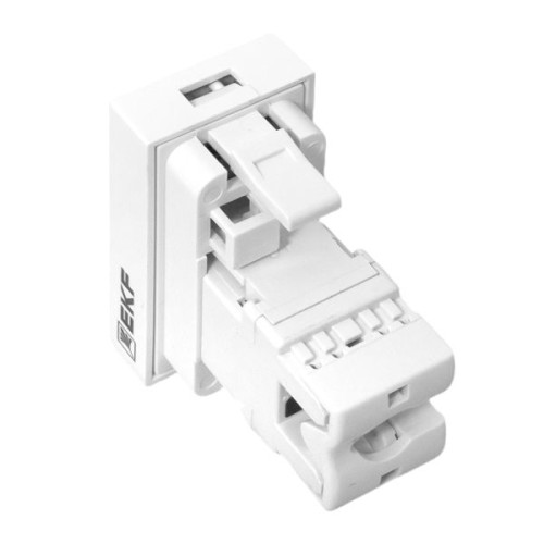 Розетка RJ45 кат. 5e, 1 модуль EKF Розетка RJ45 кат. 5e, 1 модуль EKF