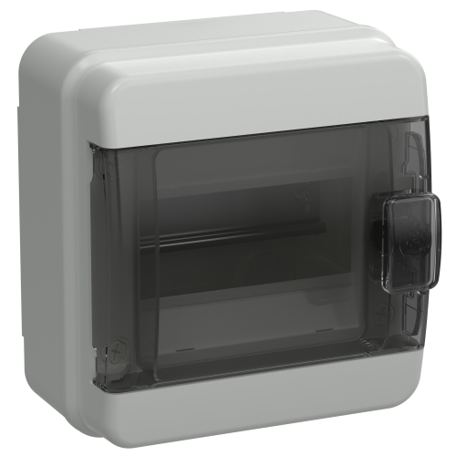 TEKFOR Корпус пластиковый КМПн-6 IP65 черная прозрачная дверь IEK