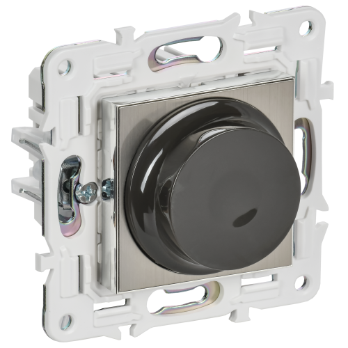 SKANDY Светорегулятор поворотный 600Вт SK-D01N металл никель IEK