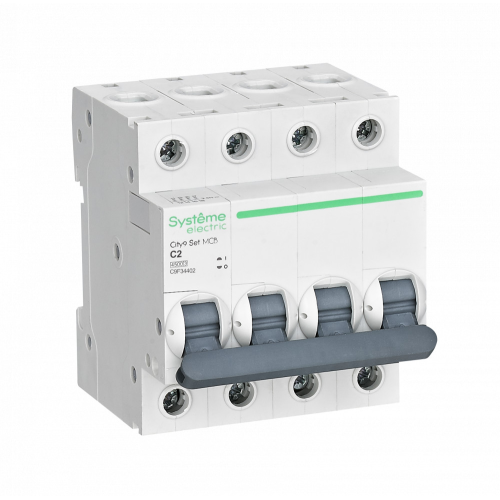City9 Set Автоматический выключатель C 2A 4P 4,5kA