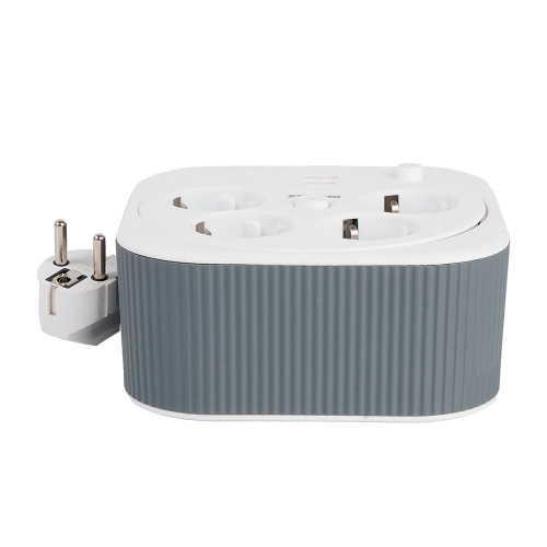 HM16-4-03-USB Удлинитель 4-местный с/з, 3x1,5мм2, 3м, 230В, 16А, 2USB+1С, 2,4А,белый HM16-4-03-USB Удлинитель 4-местный с/з, 3x1,5мм2, 3м, 230В, 16А, 2USB+1С, 2,4А,белый