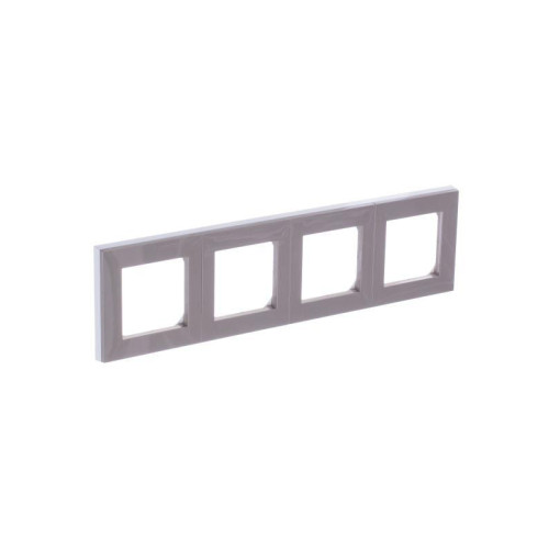 Рамка Levit 4п кофе макиато/бел. ABB 2CHH015040A6018 Рамка Levit 4п кофе макиато/бел. ABB 2CHH015040A6018