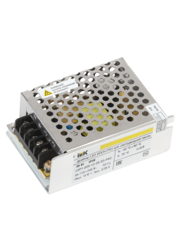 Драйвер LED ИПСН-PRO 25Вт 12В блок-клеммы IP20 IEK