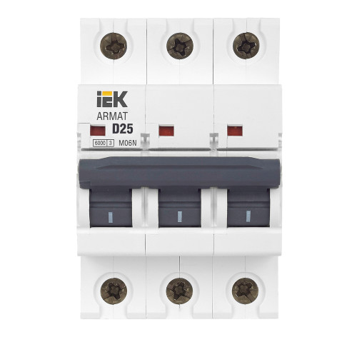 ARMAT Автоматический выключатель M06N 3P D 25А IEK ARMAT Автоматический выключатель M06N 3P D 25А IEK