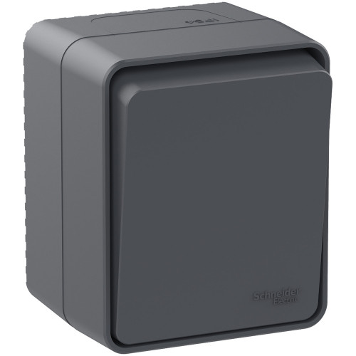 ATLASDESIGN PROFI IP54 О/У 1-клавишный ПЕРЕКЛЮЧАТЕЛЬ, сх.6, 10АХ, АНТРАЦИТ ATLASDESIGN PROFI IP54 О/У 1-клавишный ПЕРЕКЛЮЧАТЕЛЬ, сх.6, 10АХ, АНТРАЦИТ