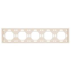 Рамка STEKKER, PFR00-5005-08 5-местная, серия Эмили, кашемир, soft touch