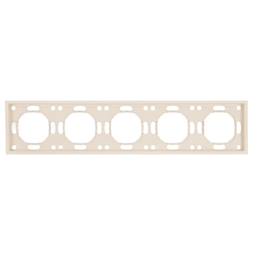 Рамка STEKKER, PFR00-5005-08 5-местная, серия Эмили, кашемир, soft touch