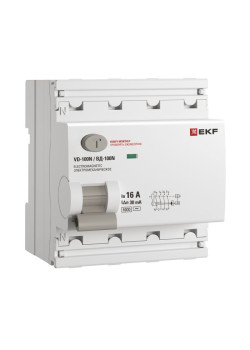 ВДТ ВД-100N 4P 16А 30мА AC эл-мех 6кА PROXIMA EKF