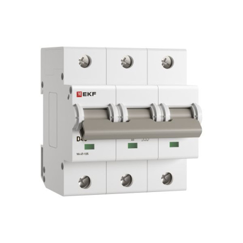 Авт. выкл. ВА 47-125 3P 40А (D) 15кА PROXIMA EKF Авт. выкл. ВА 47-125 3P 40А (D) 15кА PROXIMA EKF