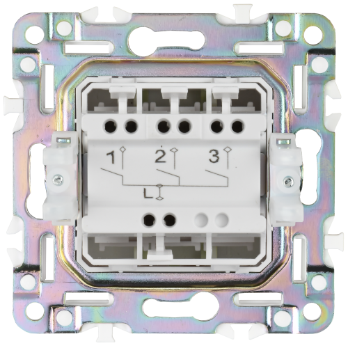 SKANDY Выключатель 3-клавишный 10А SK-V11G мятный IEK