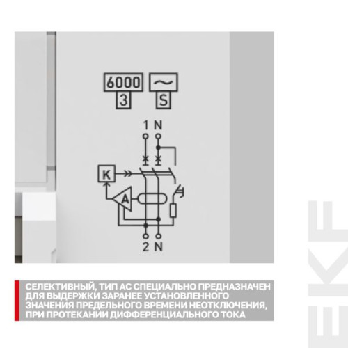 АВДТ АД-2 2Р (S) 63А х-ка C 100мА тип АС эл. 6кА PROXIMA EKF АВДТ АД-2 2Р (S) 63А х-ка C 100мА тип АС эл. 6кА PROXIMA EKF