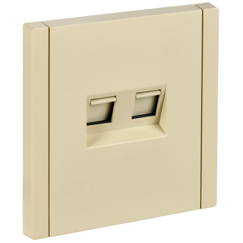 FORTE&PIANO Розетка компьютерная двойная RJ45 кат.6 FP434 ваниль IEK