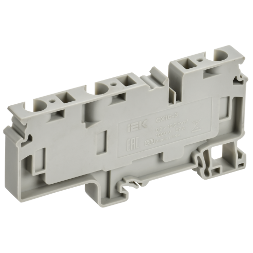 ARMAFIX Клемма пружинная CX10-3 10мм2 трехконтактная серая IEK ARMAFIX Клемма пружинная CX10-3 10мм2 трехконтактная серая IEK