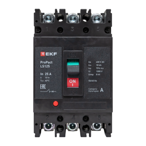 ProPact LS125 25А 3P 18кА EKF