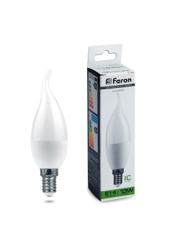Лампа светодиодная Feron LB-970 Свеча на ветру E14 13W 175-265V 4000K