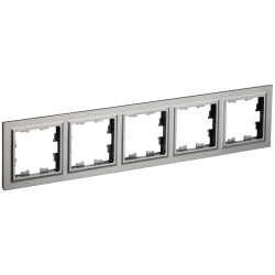BRITE Рамка 5-местная РУ-5-БрС сталь IEK