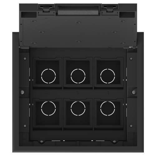 MultiDesk Люк на 12 модулей IP40 для фальшпола с монтажной коробкой, тип MDK10