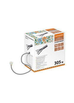 Кабель витая пара народный U/UTP Cat 5e 4х2х24AWG CCA (305м) ПВХ, серый