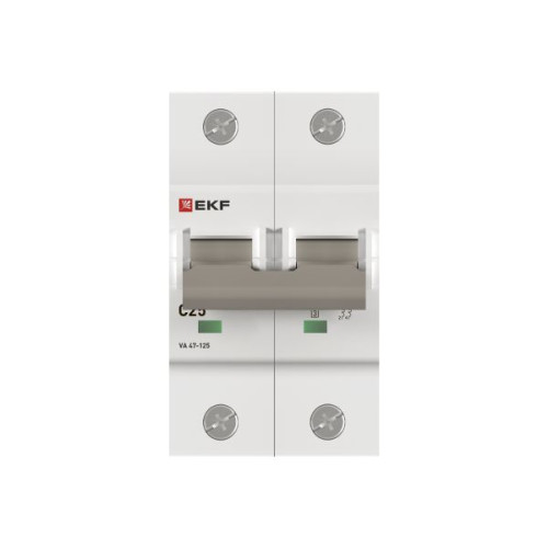 Авт. выкл. ВА 47-125 2P 25А (C) 15кА PROXIMA EKF Авт. выкл. ВА 47-125 2P 25А (C) 15кА PROXIMA EKF