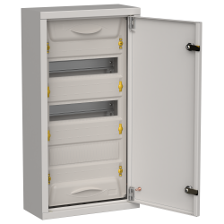 TITAN 5 Корпус металлический ЩРн-36 (1х36) 585х310х140мм IP31 серый (одна дверь) IEK
