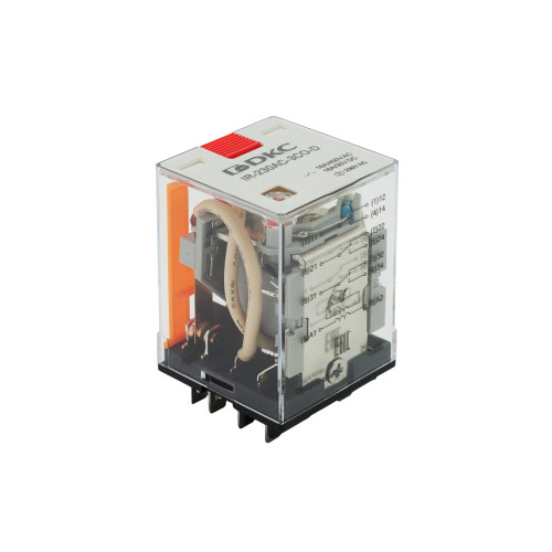 Реле миниатюрное силовое, 3CO, ком. ток 16А, AgSnO2, напряжение 24V AC, опция: тест-кнопка+светодиод Реле миниатюрное силовое, 3CO, ком. ток 16А, AgSnO2, напряжение 24V AC, опция: тест-кнопка+светодиод