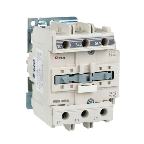 Контактор КМЭ-3 80А 1NO+1NC 230В AC EKF Контактор КМЭ-3 80А 1NO+1NC 230В AC EKF