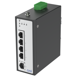 Коммутатор промышленный неуправляемый ISU-430 Ethernet 5 портов 10/100BaseT разъем RJ45 24В AC/12/24/48В DC с резервированием ONI
