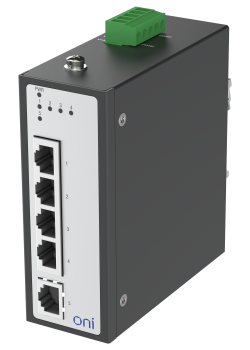 Коммутатор промышленный неуправляемый ISU-430 Ethernet 5 портов 10/100BaseT разъем RJ45 24В AC/12/24/48В DC с резервированием ONI