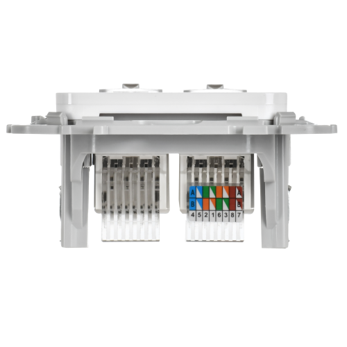 FLITE Розетка 2-местная RJ45/RJ11 категория 5Е/3 UTP РКТ5е/3-2-0-ФлБ белый IEK