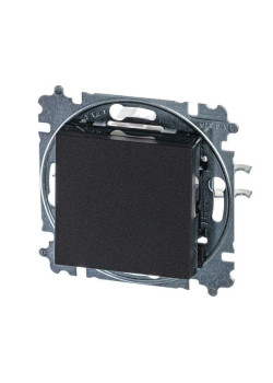 Выключатель 1-кл. СП Levit IP20 антрацит/дым. черн. ABB 2CHH590145A6063