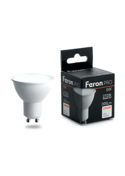 Лампа светодиодная Feron.PRO LB-1606 GU10 6W 175-265V 2700K