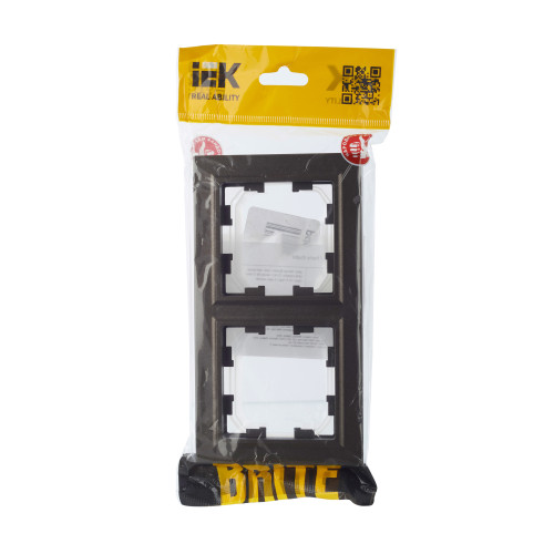 BRITE Рамка 2-местная IP44 РУ-2-БрТБ-44 темная бронза IEK BRITE Рамка 2-местная IP44 РУ-2-БрТБ-44 темная бронза IEK