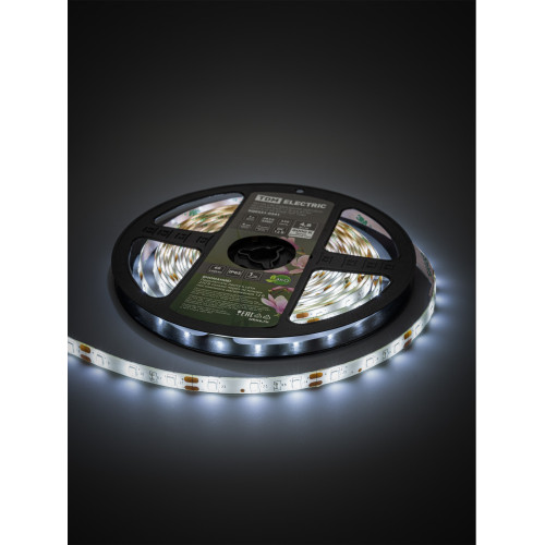 Лента светодиодная SMD2835-60 LED/м-IP65-12 В-4,8 Вт/м-6000 К (5 м) блистер TDM Лента светодиодная SMD2835-60 LED/м-IP65-12 В-4,8 Вт/м-6000 К (5 м) блистер TDM