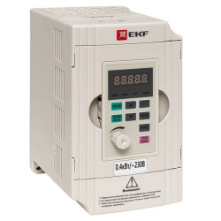 Преобразователь частоты 0,4/0,75кВт 1x230В VECTOR-100 EKF