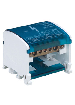 Шины на DIN-рейку в корпусе (кросс-модуль) 2х7 L+PEN LD505-207