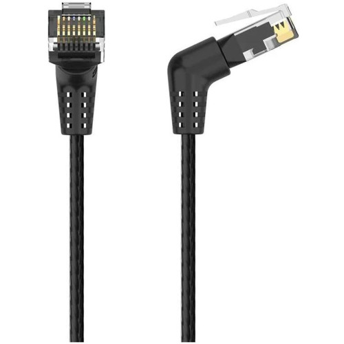 Патч-корд прямой Vention IBOBI UTP cat.6a, RJ45 угол 90 - 3м. Черный