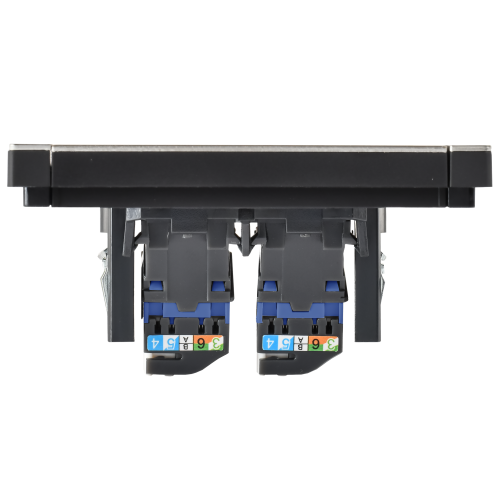 FORTE&PIANO Розетка компьютерная двойная RJ45 кат.6 FP634M металл шампань IEK FORTE&PIANO Розетка компьютерная двойная RJ45 кат.6 FP634M металл шампань IEK