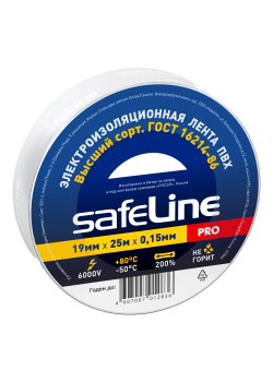 Изолента Safeline 19/25 белый